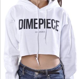 Long sleeve Cropped “DIMEPIECE” Hoodie